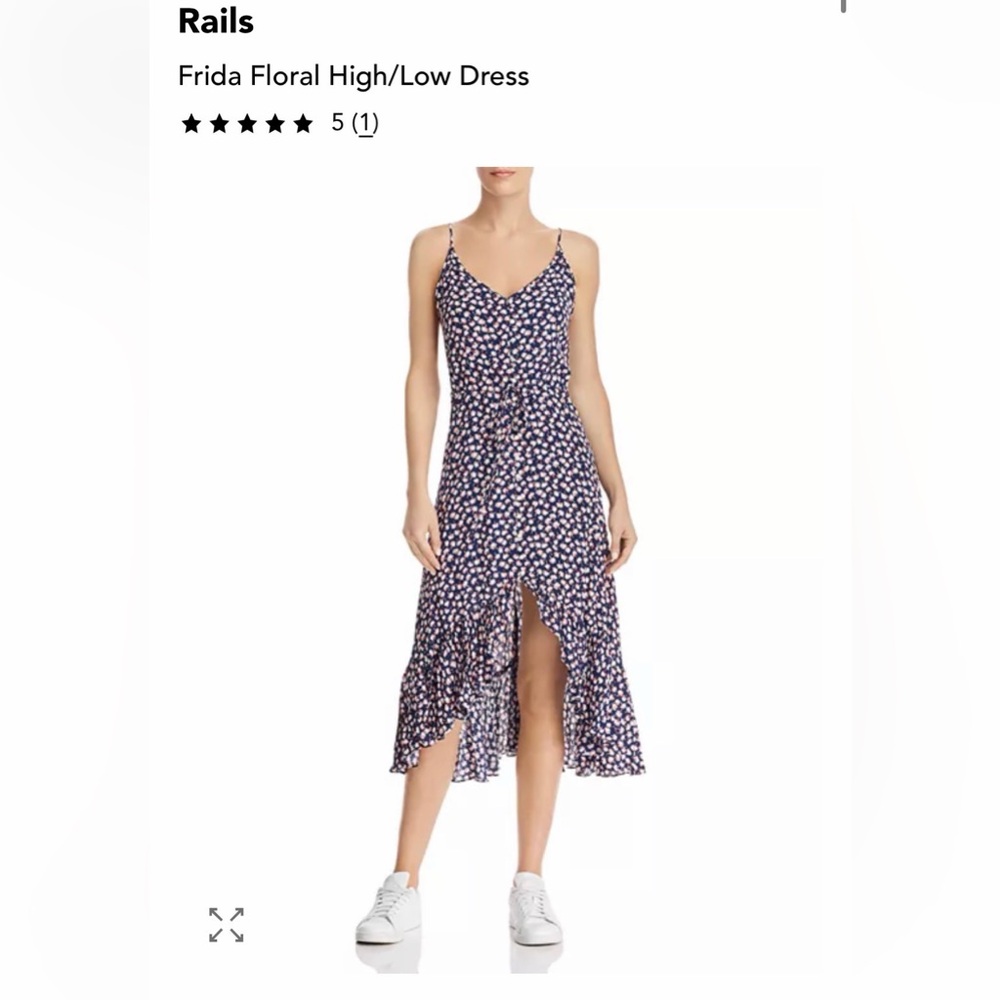 Rails Navy Floral Midi Dress - Picture 4 of 4